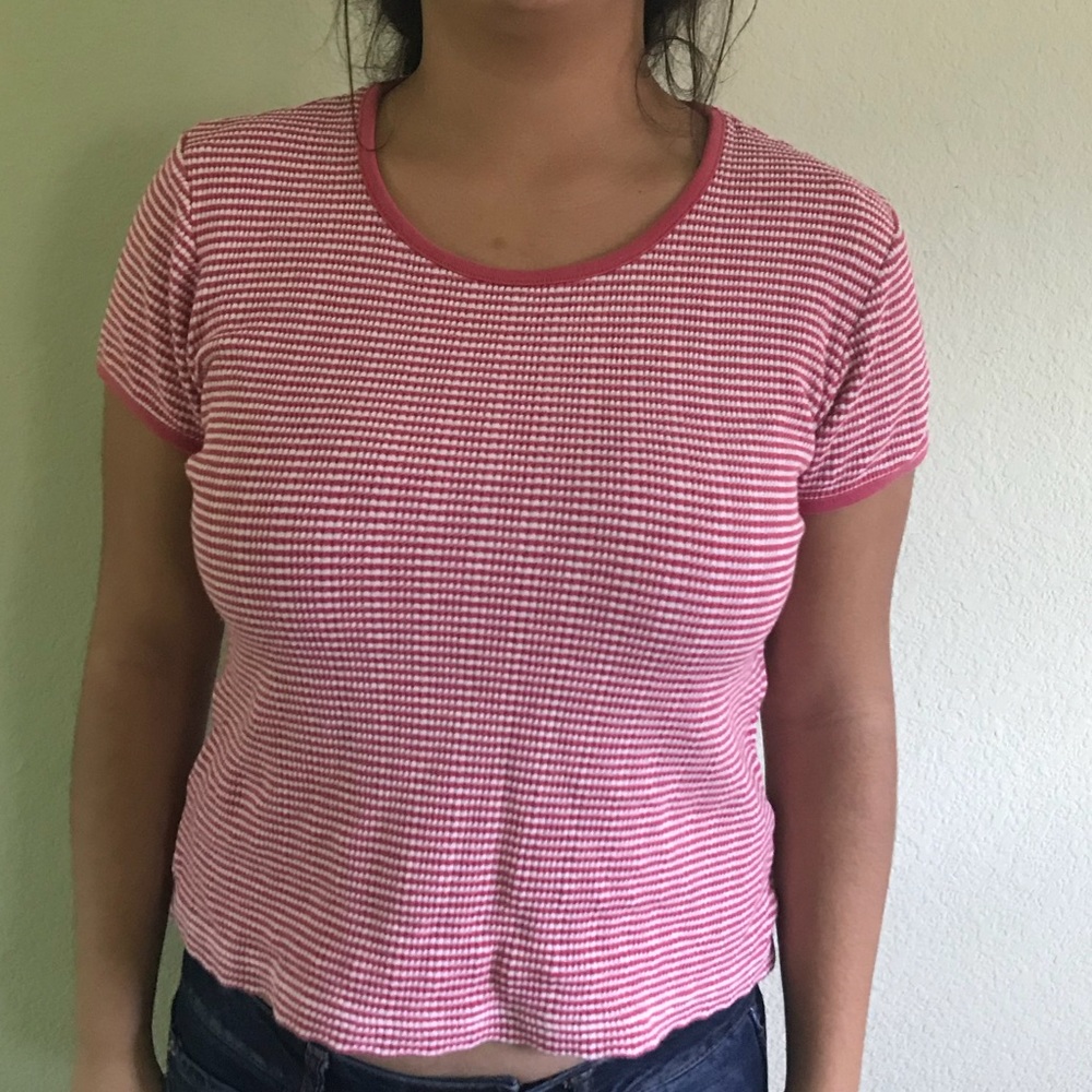 Striped shirt (pink and white)